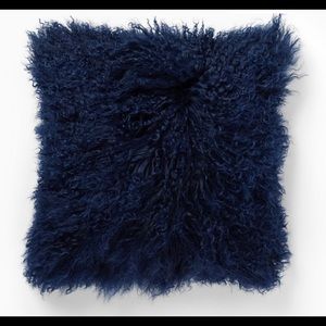 West Elm Mongolian Lamb Pillow 16x16